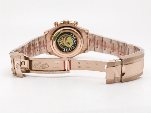 Daytona 126505 RG/RG Wt Blk/Dia 904L QF V6 SH4131