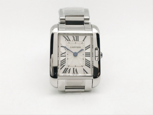 Ladies Cartier Tank Francaise SS/SS Wht/Rm K11 Sw Qt