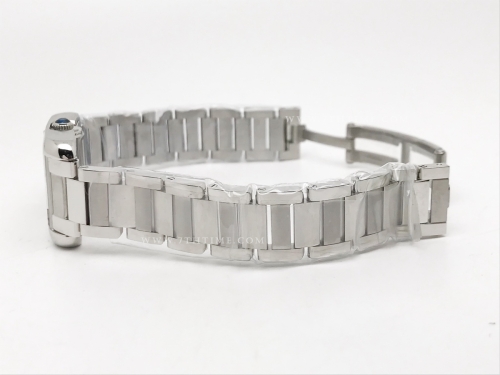 Ladies Cartier Tank Francaise SS/SS Wht/Dia K11 Sw Qt