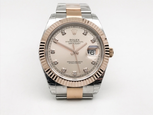 DJ2 41mm 126331 Oys Flt 904L RG/SS RG/Dia EWE A3235