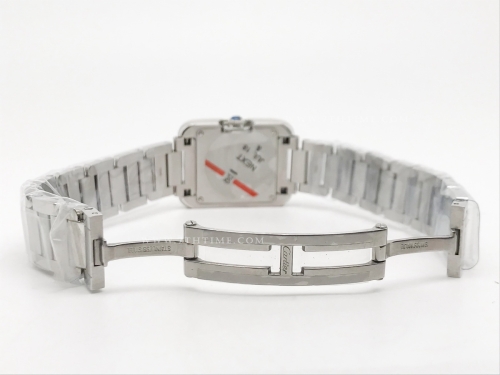 Ladies Cartier Tank Francaise SS/SS Wht/Dia K11 Sw Qt