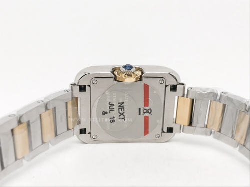 Ladies Cartier Tank Francaise YG/SS Wht/Rm K11 Sw Qt