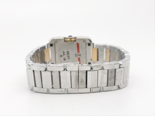 Ladies Cartier Tank Francaise YG/SS Wht/Rm K11 Sw Qt