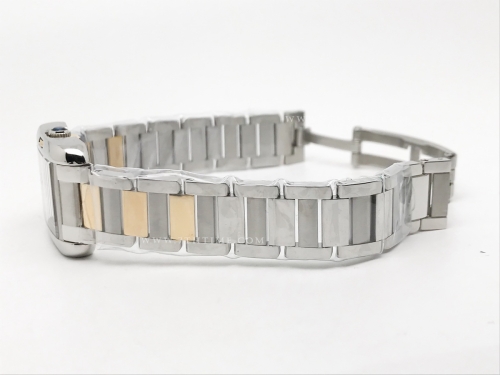 Ladies Cartier Tank Francaise YG/SS Wht/Dia K11 Sw Qt