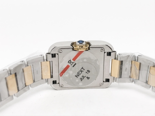 Ladies Cartier Tank Francaise YG/SS Wht/Dia K11 Sw Qt