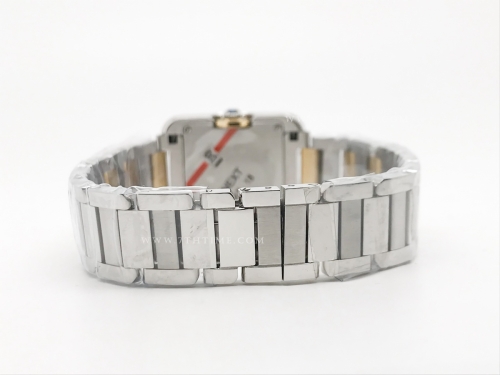 Ladies Cartier Tank Francaise YG/SS Wht/Dia K11 Sw Qt