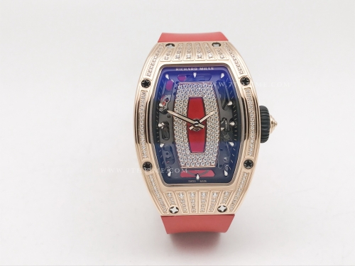 RM07-01 Ladies Diam RG/RU Red/Red Skele ZF CRMA2 Clone