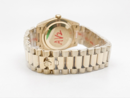 DayDate 36mm Wt 904L Flt YG/YG Blk/Onyx QF A2836