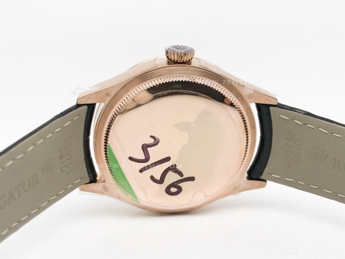 Cellini Date 39mm RG/LE Black/Stk GMF Asia 3165 Mod