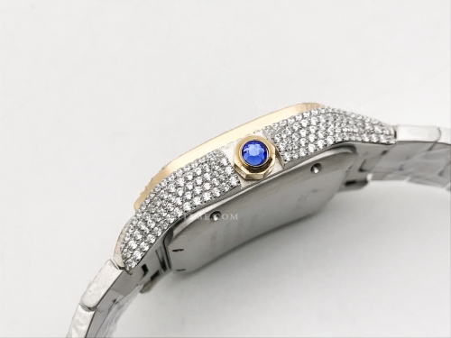 Santos 40mm Dia Dia/Dia/YG Blk/Dia-Rm TWF MY8215