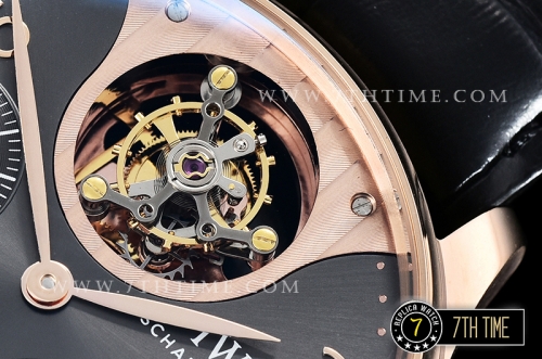 IWC Portuguese Tourbillon IW5046 Grey Dial with Rose Gold Numerals 18K Rose Gold Thick Plated Case