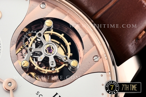 IWC Portuguese Tourbillon IW5046 White Dial with Rose Gold Numerals 18K Rose Gold Thick Plated Case