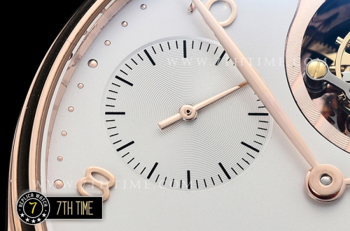 IWC Portuguese Tourbillon IW5046 White Dial with Rose Gold Numerals 18K Rose Gold Thick Plated Case