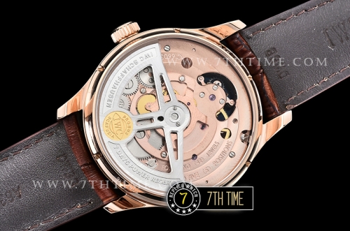 IWC Portuguese Tourbillon IW5046 White Dial with Rose Gold Numerals 18K Rose Gold Thick Plated Case