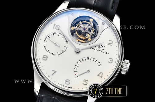IWC Portuguese Tourbillon IW5046 White Dial with Steel Numerals & Hands Solid Stainless Steel 316L