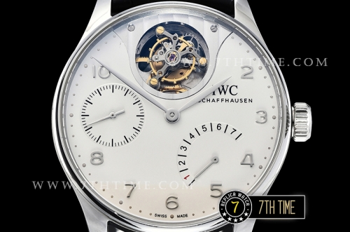 IWC Portuguese Tourbillon IW5046 White Dial with Steel Numerals & Hands Solid Stainless Steel 316L