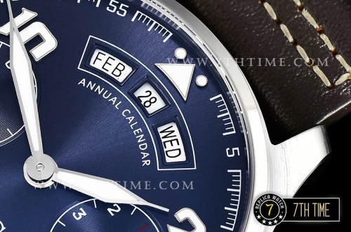 Big Pilot Annual Calendar "Le Petit Prince" Blue Dial with Numeral markers Solid Stainless Steel 316L