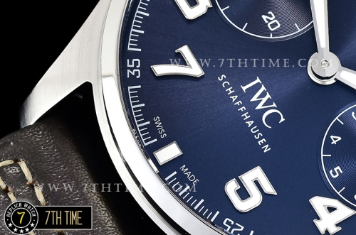 Big Pilot Annual Calendar "Le Petit Prince" Blue Dial with Numeral markers Solid Stainless Steel 316L