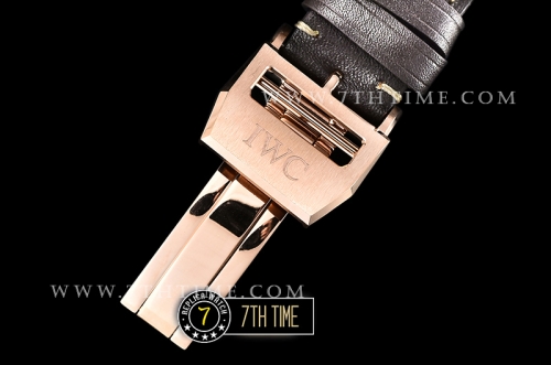 Big Pilot Annual Calendar "Le Petit Prince" Brown Dial with Numeral markers 18K Rose Gold Thick Plated Case
