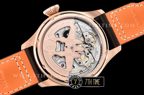 Big Pilot Annual Calendar "Le Petit Prince" Brown Dial with Numeral markers 18K Rose Gold Thick Plated Case