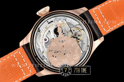 Big Pilot Annual Calendar "Le Petit Prince" Blue Dial with Numeral markers 18K Rose Gold Thick Plated Case