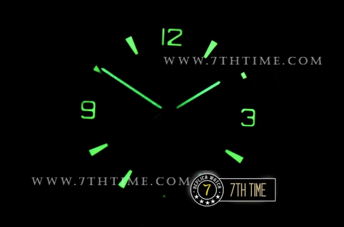 Jaeger Lecoultre Polaris Geographic Black Dial Stick Markers Black Croc Print Calf Leather Strap
