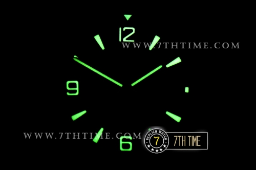 Jaeger Lecoultre Polaris Automatic Black Dial with Numeral and Stick Markers Black Rubber Strap