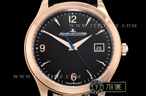Jaeger Lecoultre Grande Ultra Thin 1548420 Black Dial with Stick & Numeral Markers 18K Rose Gold Thick Plated Case