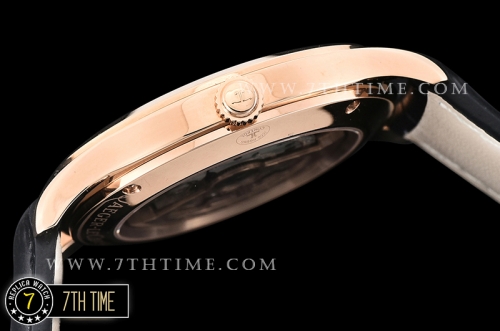 Jaeger Lecoultre Grande Ultra Thin 1548420 Black Dial with Stick & Numeral Markers 18K Rose Gold Thick Plated Case