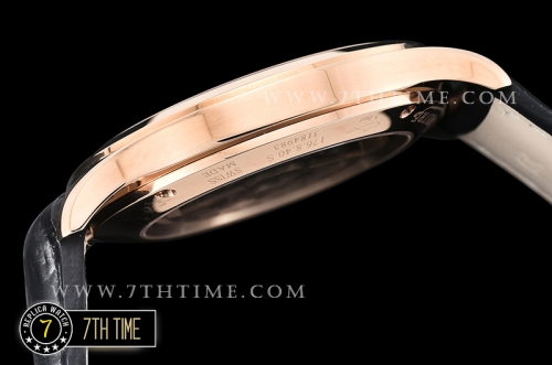 Jaeger Lecoultre Grande Ultra Thin 1548420 Black Dial with Stick & Numeral Markers 18K Rose Gold Thick Plated Case
