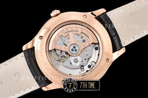 Jaeger Lecoultre Grande Ultra Thin 1548420 Black Dial with Stick & Numeral Markers 18K Rose Gold Thick Plated Case