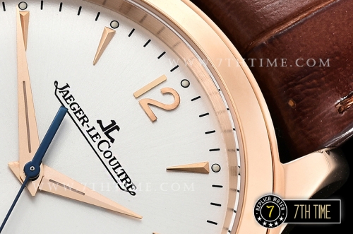 Jaeger Lecoultre Grande Ultra Thin 1548420 White Dial with Stick & Numeral Markers 18K Rose Gold Thick Plated Case