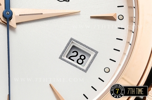 Jaeger Lecoultre Grande Ultra Thin 1548420 White Dial with Stick & Numeral Markers 18K Rose Gold Thick Plated Case