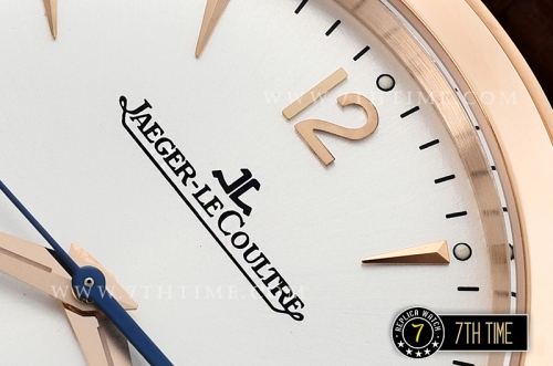 Jaeger Lecoultre Grande Ultra Thin 1548420 White Dial with Stick & Numeral Markers 18K Rose Gold Thick Plated Case