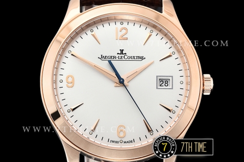 Jaeger Lecoultre Grande Ultra Thin 1548420 White Dial with Stick & Numeral Markers 18K Rose Gold Thick Plated Case