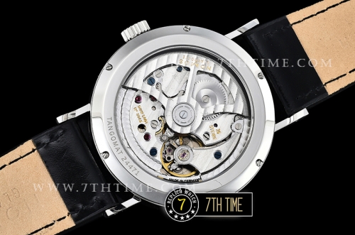 Nomos Tangomat 38mm White Dial with Numeral/Stick Numerals Leather strap