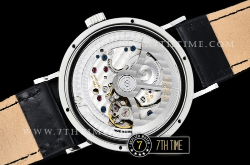 Nomos Tangomat 38mm White Dial with Numeral/Stick Numerals (Red "12" Numeral) Leather strap