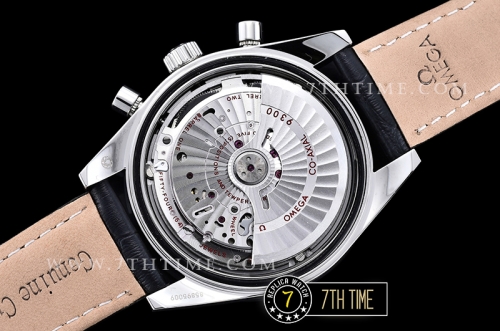 Omega SpeedMaster '57 White Dial with Gold Stick Markers Solid Stainless Steel 316L Black Leather strap