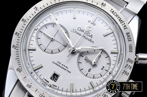 Omega SpeedMaster '57 White Dial with SS Stick Markers Solid Stainless Steel 316L Bracelet