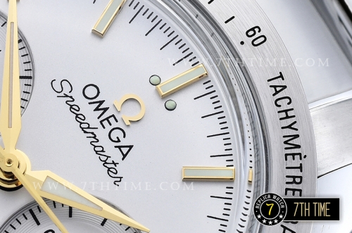 Omega SpeedMaster '57 White Dial with Gold Stick Markers Solid Stainless Steel 316L Bracelet