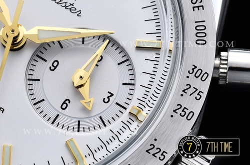 Omega SpeedMaster '57 White Dial with Gold Stick Markers Solid Stainless Steel 316L Bracelet