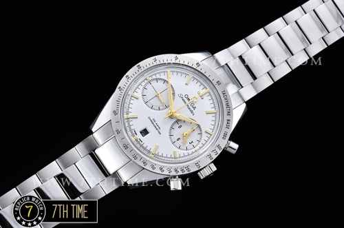 Omega SpeedMaster '57 White Dial with Gold Stick Markers Solid Stainless Steel 316L Bracelet
