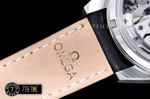 Omega SpeedMaster '57 White Dial with Rose Gold Markers Black leather strap with deployant buckle