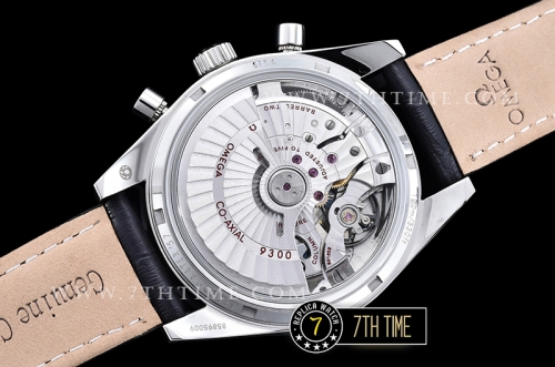Omega SpeedMaster '57 White Dial with Rose Gold Markers Black leather strap with deployant buckle