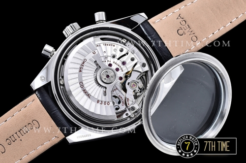 Omega SpeedMaster '57 White Dial with Rose Gold Markers Black leather strap with deployant buckle