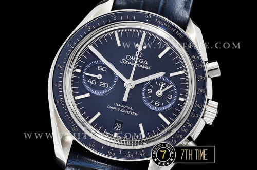 Omega SpeedMaster MoonWatch Chronograph Blue Ceramic Bezel Blue Dial, Blue Subdial with Stick Markers