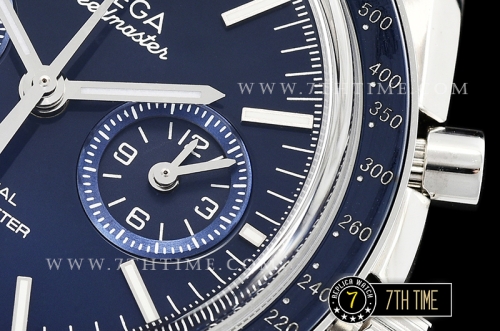 Omega SpeedMaster MoonWatch Chronograph Blue Ceramic Bezel Blue Dial, Blue Subdial with Stick Markers
