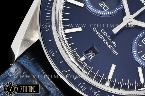 Omega SpeedMaster MoonWatch Chronograph Blue Ceramic Bezel Blue Dial, Blue Subdial with Stick Markers