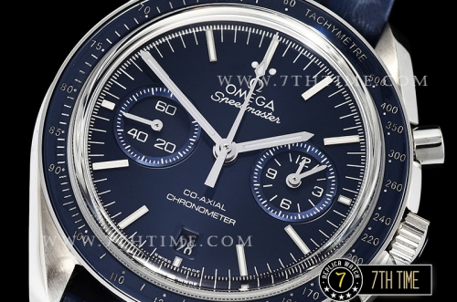 Omega SpeedMaster MoonWatch Chronograph Blue Ceramic Bezel Blue Dial, Blue Subdial with Stick Markers