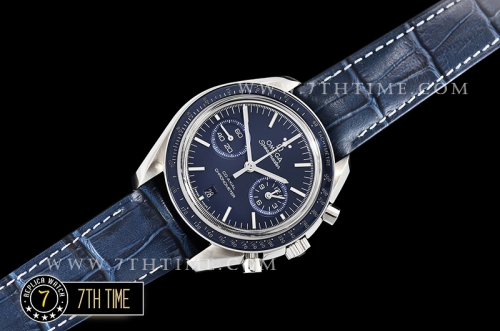 Omega SpeedMaster MoonWatch Chronograph Blue Ceramic Bezel Blue Dial, Blue Subdial with Stick Markers